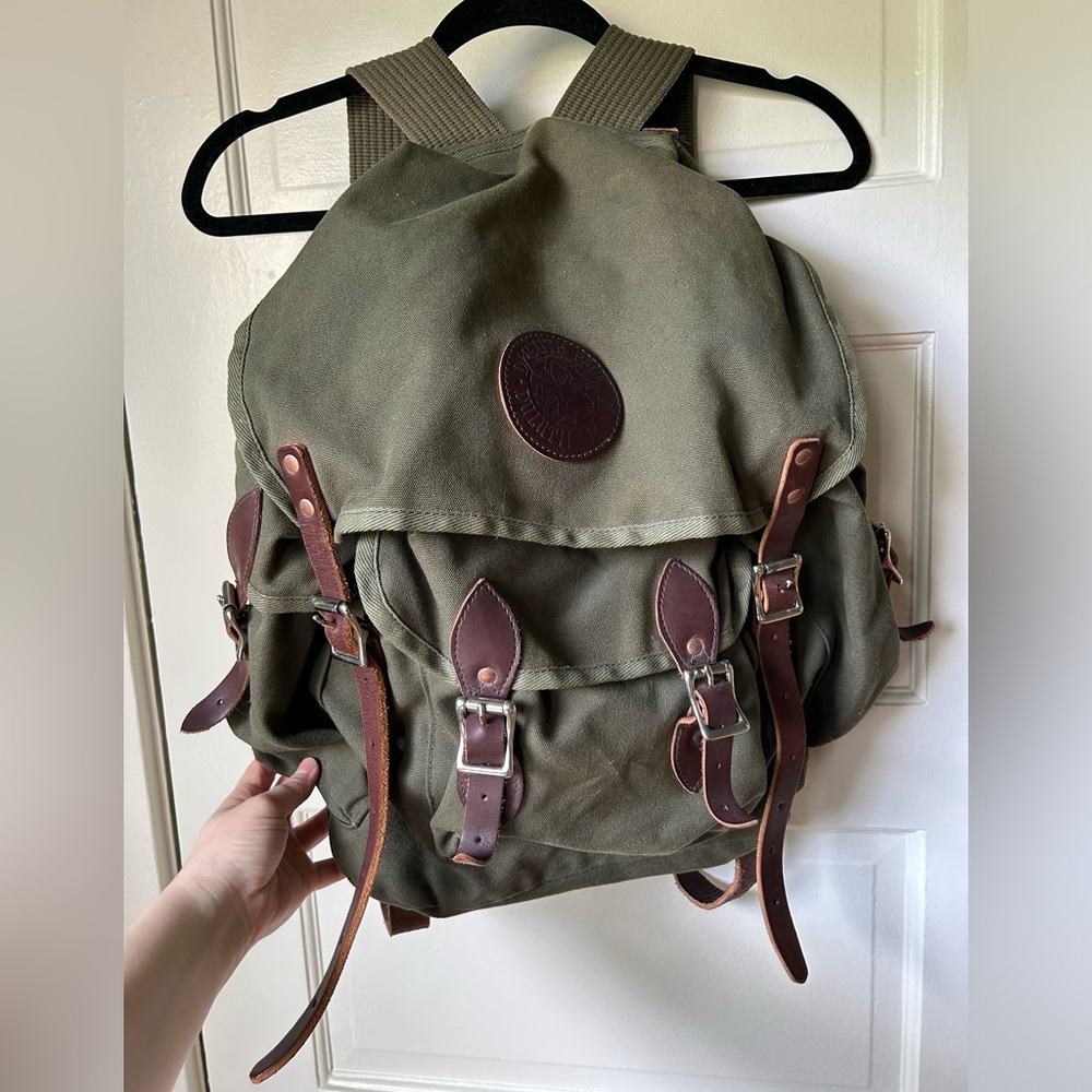 Duluth Pack WANDERER Backpack Genuine Leather and Canvas